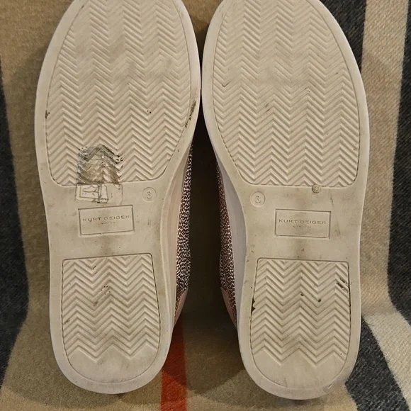 Kurt Geiger Pink Eye Detail Sneakers - Picture 5 of 9